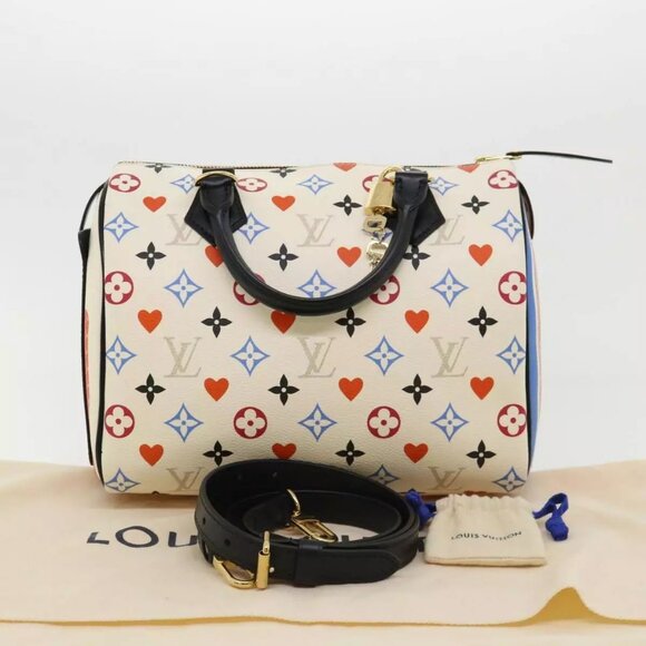 LOUIS VUITTON Monogram game on Speedy Bandouliere 25 Hand Bag - Picture 1 of 16